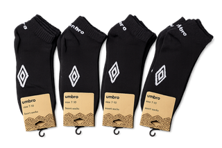 Lote 4 packs calcetines UMBRO negros talla 39