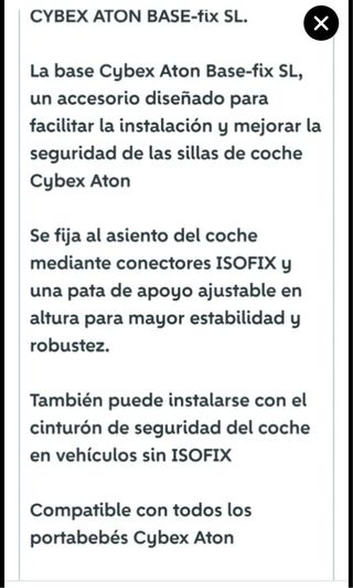 Base Isofix Cybex Aton Base-fix SL
