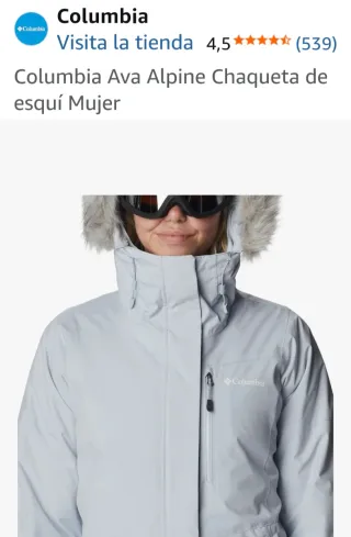 Chaqueta Columbia Ava Alpine Mujer Gris