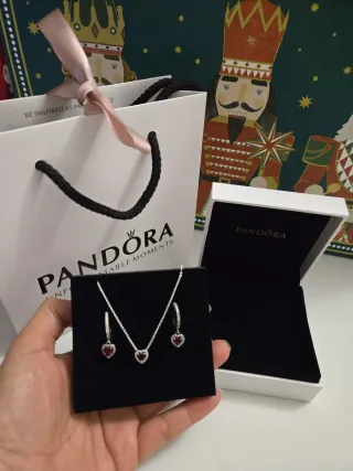 Conjunto  Corazón Plata