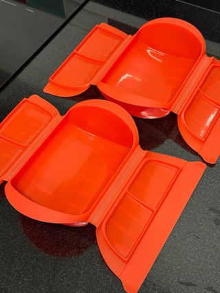 Lékué Estuches de vapor Rojo 650ml