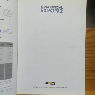 Guía oficial de la Expo 92 de Sevilla