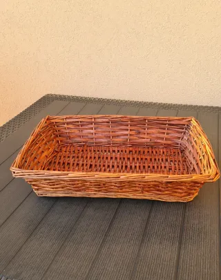 Cesto rettangolare in vimini