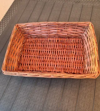 Cesto rettangolare in vimini