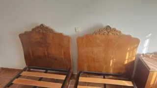 Cabeceros, cómoda, armario, mesita antiguo rústico