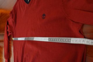 Jersey Timberland V-Neck Rojo Talla L