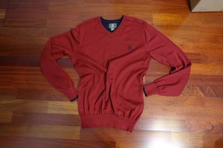 Jersey Timberland V-Neck Rojo Talla L