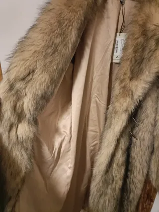 Abrigo Piel Sintética The Ragged Priest Beige Tall