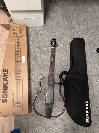 SONICAKE Guitarra Acústica-Eléctrica Portátil