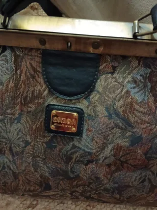 Bolso vintage textil multicolor