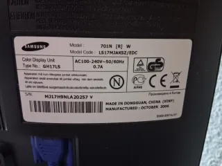 Pantalla Samsung SyncMaster 701N