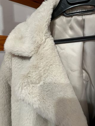 Chaquetón 20 pelo beige mujer T.42 XL