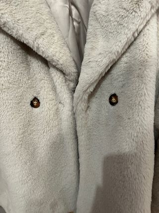 Chaquetón 20 pelo beige mujer T.42 XL