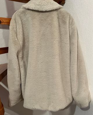 Chaquetón 20 pelo beige mujer T.42 XL