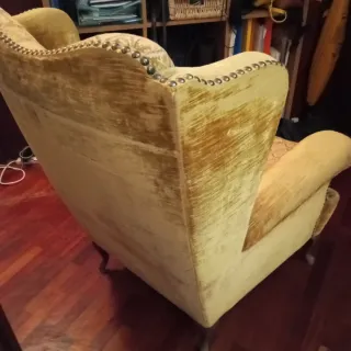 Poltrona antica velluto