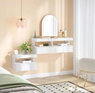 Mesita de noche flotante moderna