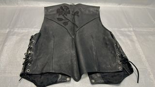 Chaleco de cuero Nice London mujer