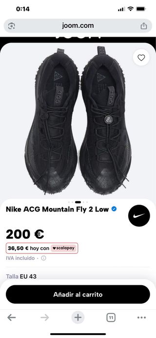 Zapatilla Nike ACG Mountain Fly 2 Low Negra