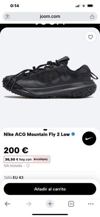 Zapatilla Nike ACG Mountain Fly 2 Low Negra
