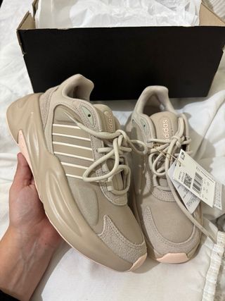 Zapatillas Adidas Cloudfoam Beige/Rosa