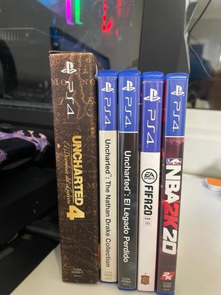 PS4 1T + 5 Juegos + 3 Mandos + Cascos