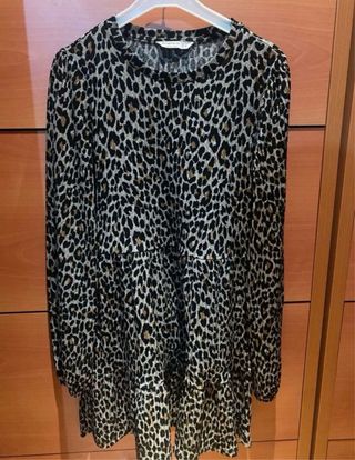 Vestido estampado leopardo