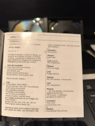 La Sonnambula , ópera de V. Bellini, cds