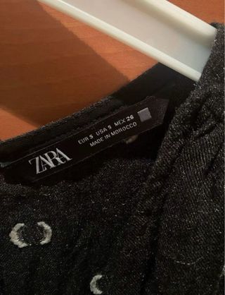 Vestido Zara lunares negro y blanco