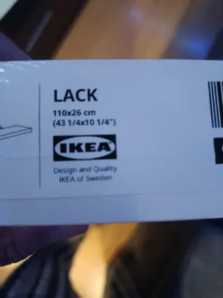 Estante LACK IKEA 110x26 cm Blanco