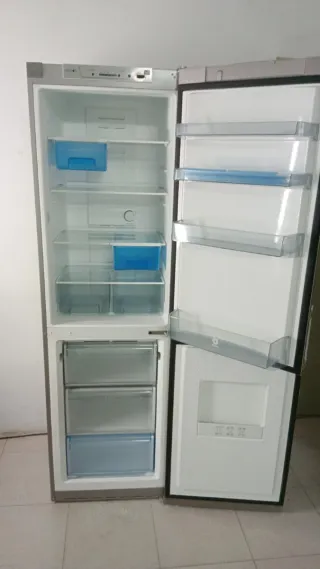 Nevera combi acero inoxidable