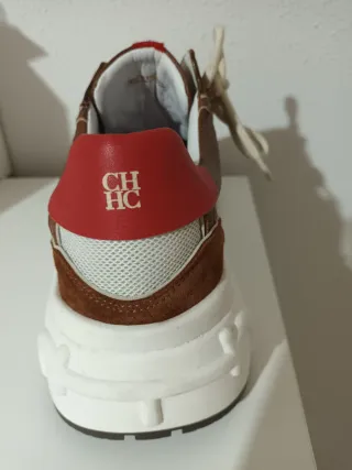 Zapatillas Carolina Herrera Caballero Marrón/Rojo