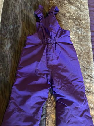 Pantalón de nieve morado para niña