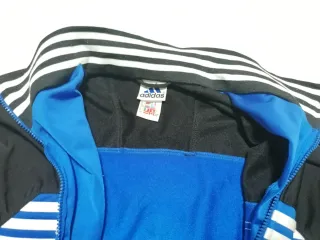 Chaqueta Adidas Vintage Azul y Negra