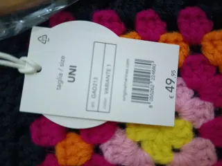 Borsa uncinetto con manici in legno