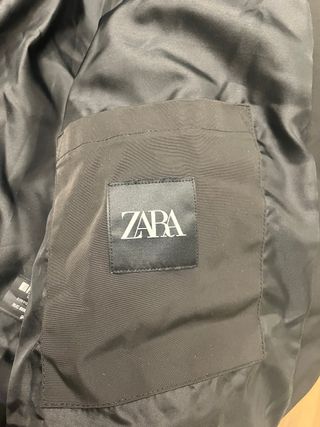 Abrigo Oversize Negro Zara Talla XL