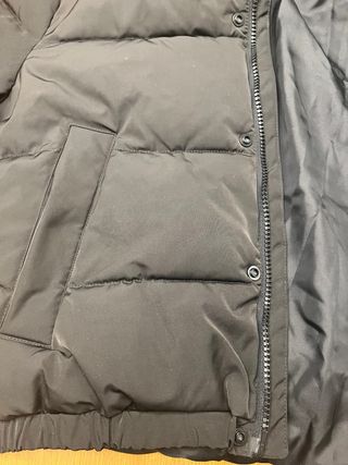 Abrigo Oversize Negro Zara Talla XL