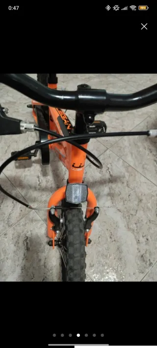 Bicicleta infantil naranja