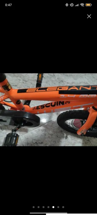 Bicicleta infantil naranja