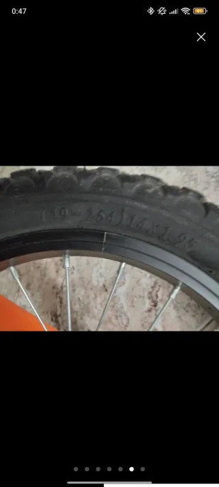 Bicicleta infantil naranja