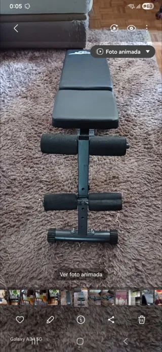 Banco de pesas ajustable