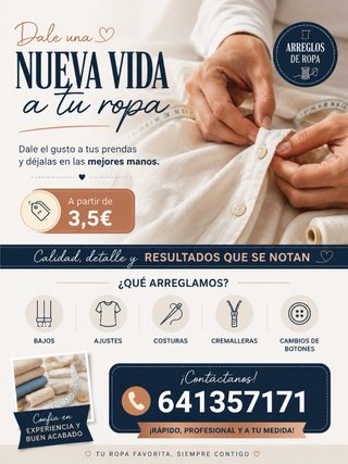 “Calidad y buen precio en arreglos de ropa”