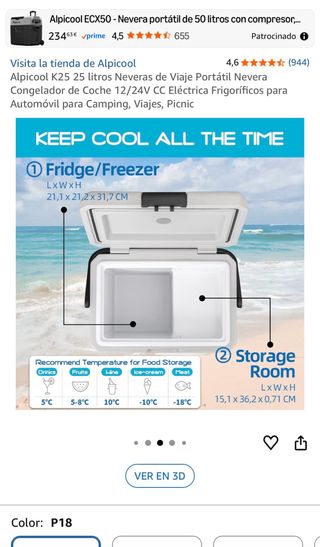 Alpicool Nevera Congelador Portátil 25L