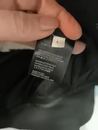 Chaqueta Amiri Negra con Parches