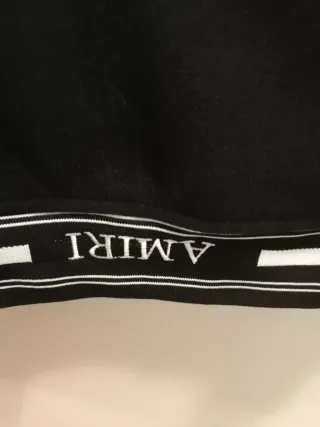 Chaqueta Amiri Negra con Parches