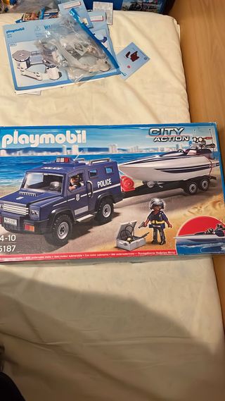 Playmobil Coche Policía y Lancha 5187