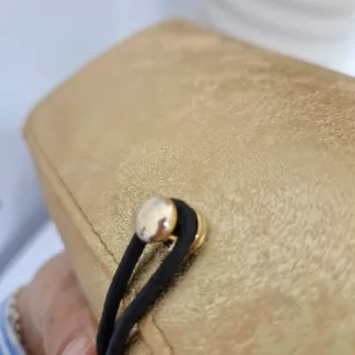 Estuche dorado para gafas o bolígrafos