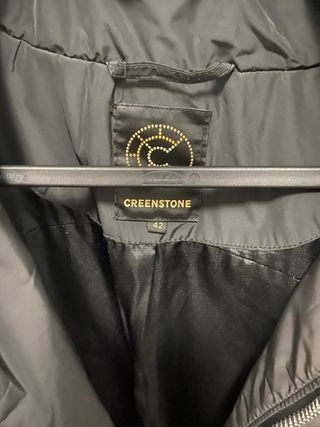 Abrigo acolchado mujer negro