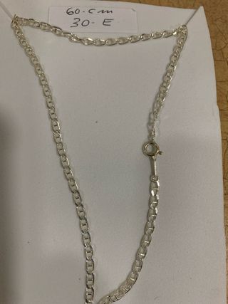 Cadena con Cristo de Dalí Plata 1ª Ley