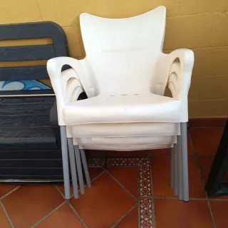 Sillas de exterior apilables