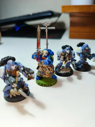 Warhammer 40k Marines Espaciales METAL Ezekiel y